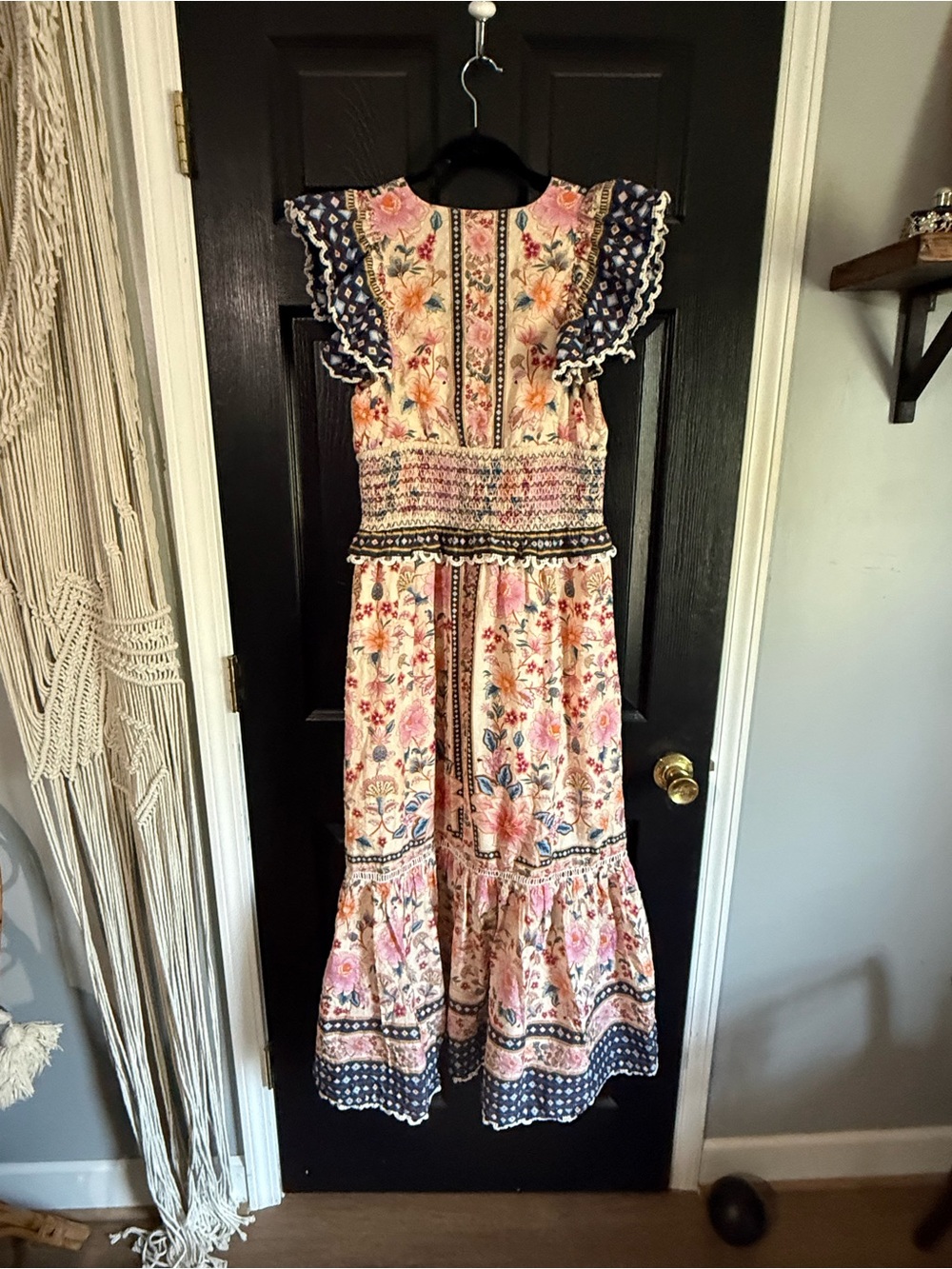 Farm Rio Superbloom Tapestry Ruffle Maxi Dress - Picture 7 of 8